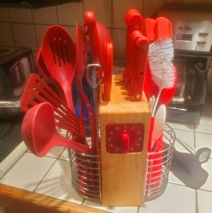 🍴Kitchen utensil holder/ timer/ knives 🍴